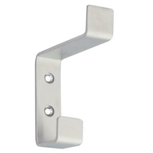 Cuier mobila cu 2 agatatoare, inox, inox, pentru baie, dormitor, hol, prindere pe mobila / perete, 495.04.08