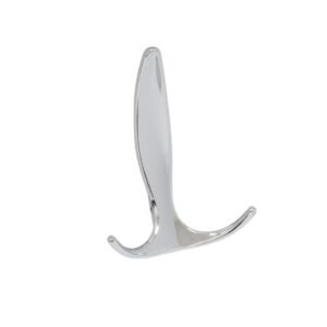 Cuier mobila cu 3 agatatoare, metal, crom lucios, pentru baie, dormitor, hol, prindere pe mobila, E18 80980