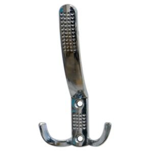 Cuier mobila cu 3 agatatoare, aluminiu, crom lucios, pentru baie, dormitor, hol, prindere pe mobila, Noktali 34903