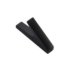 Cuier mobila cu 1 agatatoare, metal, negru mat, pentru baie, dormitor, hol, bucatarie, prindere pe mobila / perete, Calif