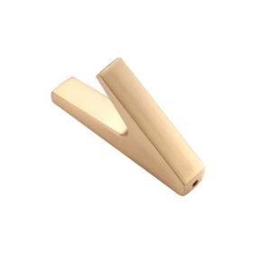 Cuier mobila cu 1 agatatoare, metal, auriu, pentru baie, dormitor, hol, bucatarie, prindere pe mobila / perete, Calif