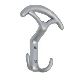 Cuier mobila cu 3 agatatoare, zamac, cromat satinat, pentru baie, dormitor, hol, prindere pe mobila / perete, 494.38.23