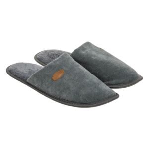 Papuci de Casa Gri Petrol Talpa Gri pentru Barbati