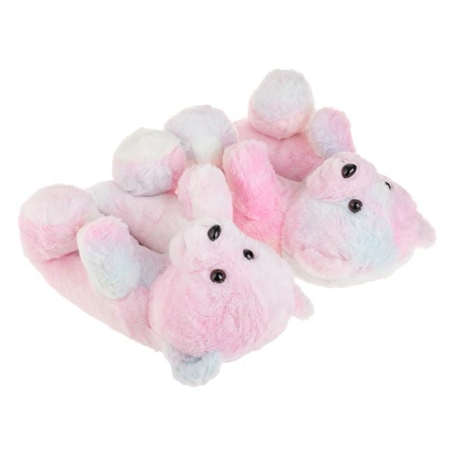 Papuci de Iarna Ursulet 3D Tie Dye pentru Femei