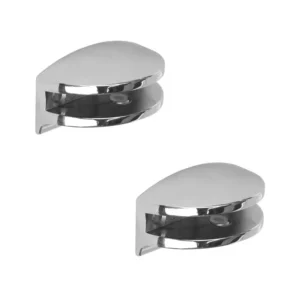 Suport polita sticla, 3-6 mm, crom (set 2 buc)