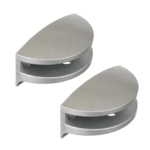 Suport polita sticla, 3-6 mm, crom mat (set 2 buc)