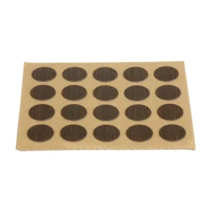 Capac mascare, autoadeziv, Ø 12 mm, wenge (set 40 buc)