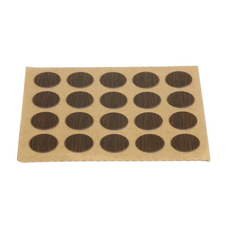 Capac mascare, autoadeziv, Ø 12 mm, wenge (set 40 buc)