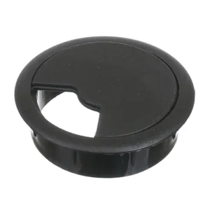 Suport trecere cabluri, plastic, Ø 60 mm, negru