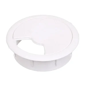 Suport trecere cabluri, plastic, Ø 60 mm, alb