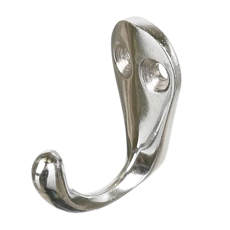 Cuier perete, o agatatoare simpla, metal, 4 cm, crom