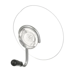 Cuier cu ventuza, o agatatoare simpla, plastic, transparent