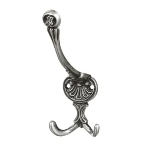 Cuier perete, o agatatoare tripla, metal, 15 cm, negru