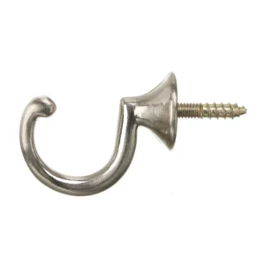 Cuier perete, o agatatoare simpla, metal, 3.5 cm, nichelat