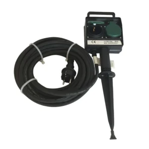 Cordon prelungitor cu fir Lexman, pentru gradina, IP44, 3 x 1.5 mmp, 10 m, negru