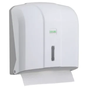 Dispenser hartie Vialli, 200 buc, 27 x 11 x 28 cm, ABS, alb