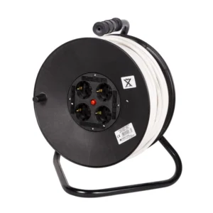 Tambur Relee, IP20, 4 prize, 3 x 2.5 mmp, 3500 W, 50 m, negru