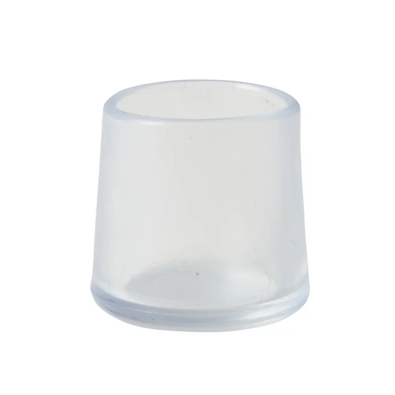 Protectie picioare scaune, Standers, PVC, tip capac, Ø 14 mm, transparente (set 4 buc)