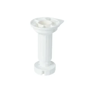 Picior mobila, reglabil, Ø 39 mm, H 96 - 150 mm, plastic, alb, mat