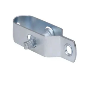 Intinzator pentru plasa impletita, otel zincat, 100 x 28 x 22 mm, gri
