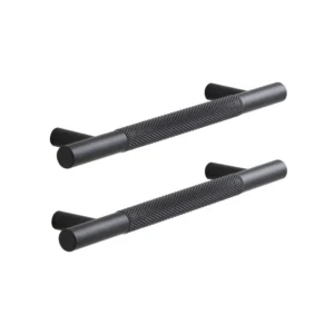 Maner mobila Inspire Axel, 128 mm, aluminiu, negru, finisaj mat