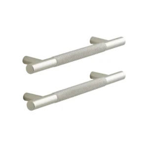 Maner mobila Inspire Axel, 128 mm, aluminiu, argintiu, finisaj lucios periat