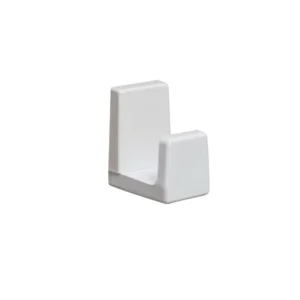 Cuier baie Germania, o agatatoare, fixare prin gaurire, plastic, alb