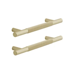 Set 2 manere mobila Axel, Inspire, 18 cm, aluminiu, auriu, finisaj mat