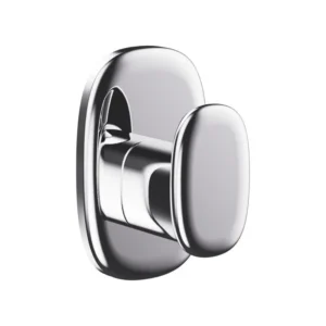 Cuier baie Sensea Remix, o agatatoare, din metal, fixare prin gaurire, crom