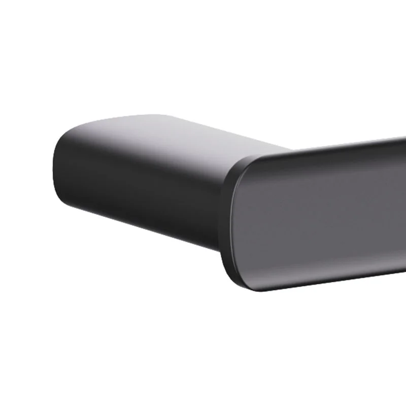 Suport hartie igienica Sensea Remix, din metal, fixare prin gaurire, negru mat