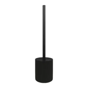 Perie WC Sensea Glamour, din rasina, negru
