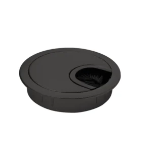 Suport trecere cabluri, metalic, Ø 60 mm, negru