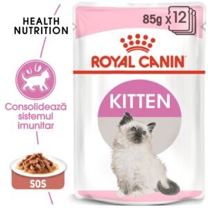 Hrana umeda pisica junior Royal Canin Kitten, in sos, 85 g