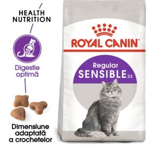 Hrana uscata pisica Royal Canin Sensible Adult, digestie optima, 400 g
