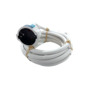 Prelungitor cu fir Lexman, 1 priza, 3 x 1.5 mmp, 5 m, alb