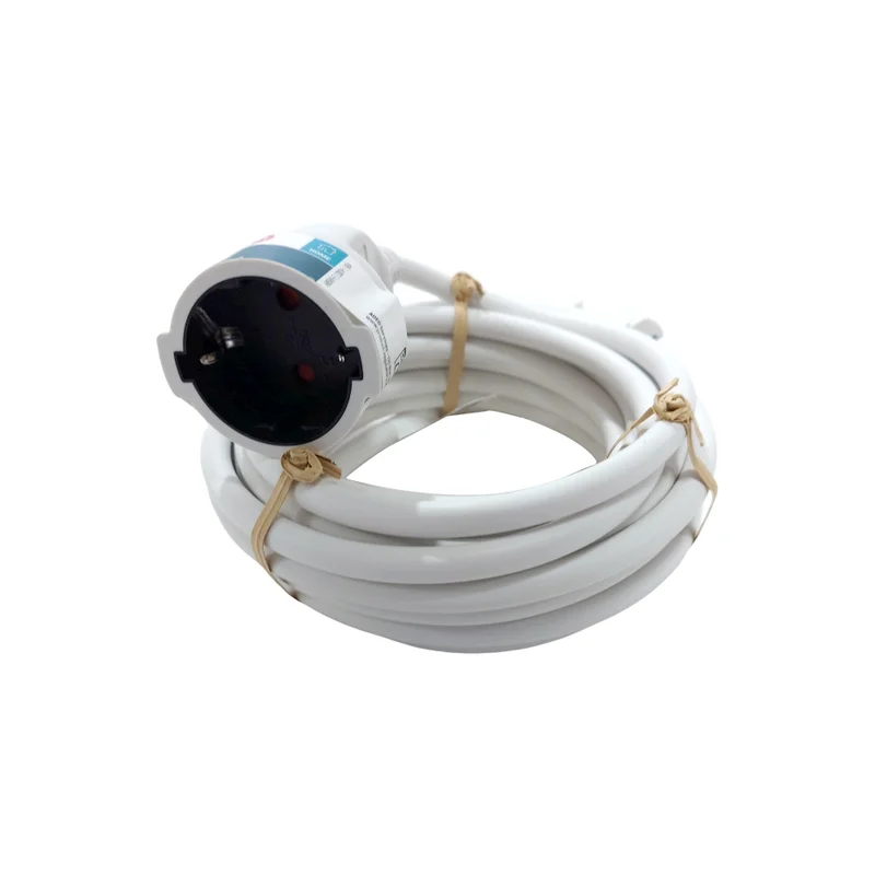 Prelungitor cu fir Lexman, 1 priza, 3 x 1.5 mmp, 5 m, alb