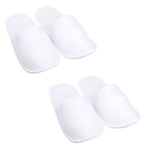 Papuci Albi pentru Barbati - 2 perechi