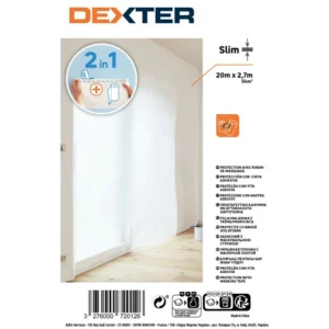 Folie protectie Dexter pentru zugravit, din plastic, 20 x 2.7 m, 7 microni